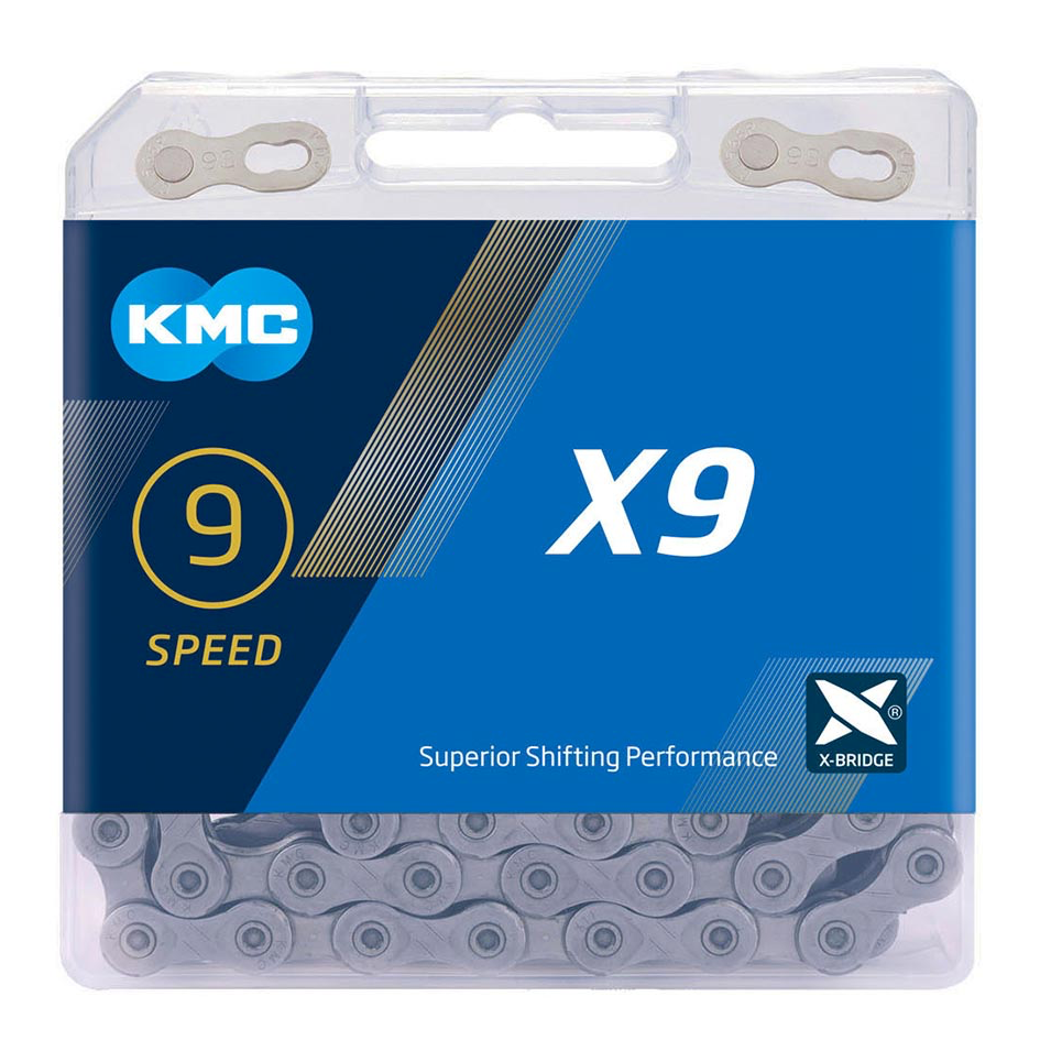 KMC X9 Grey 9-speed Mountain Bike Chain