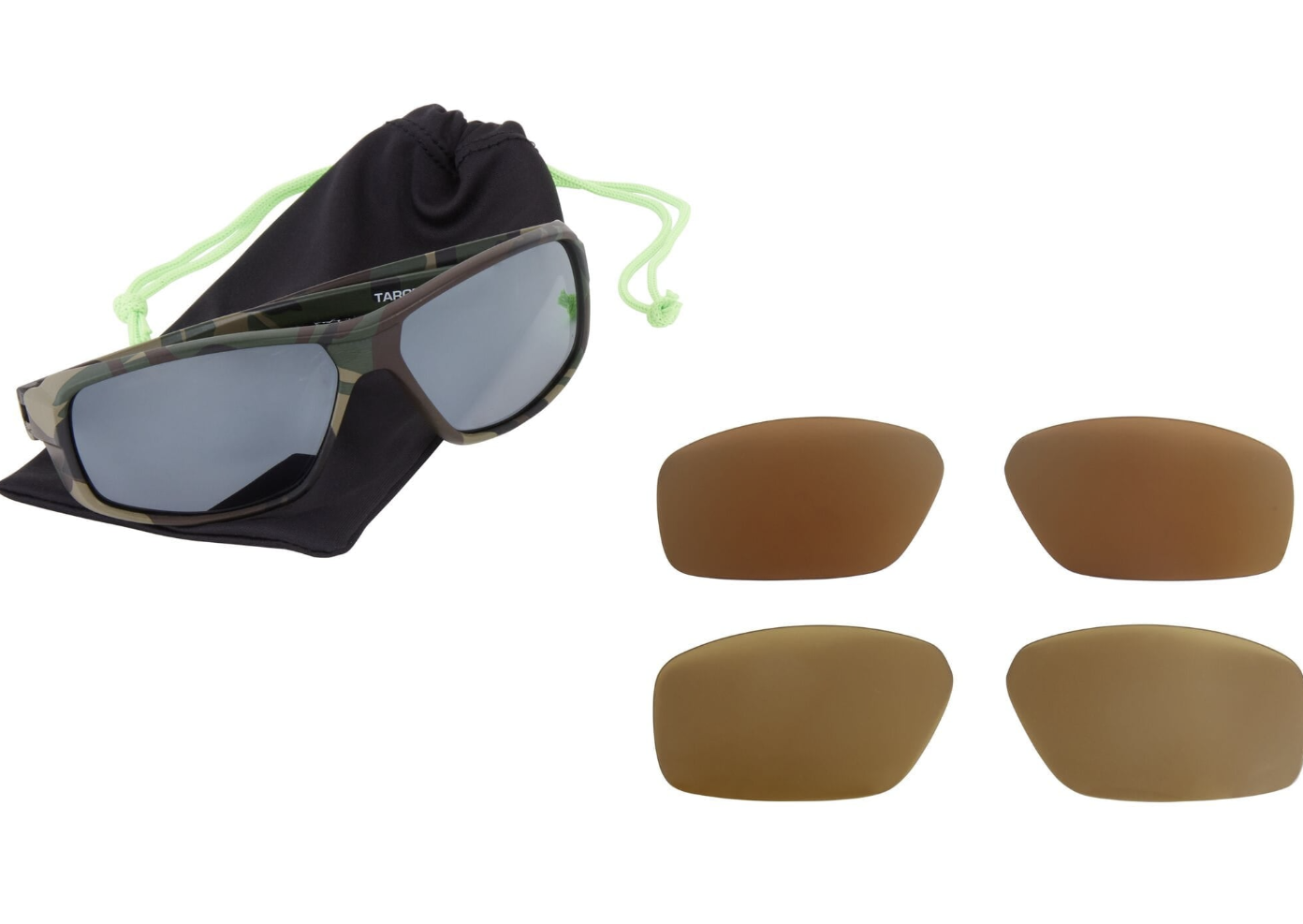 Madison Target Camo Sunglasses - 3 Polarised Lens Pack