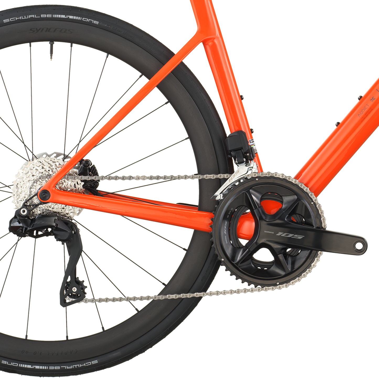 Scott Addict Rc 30 Race Road Bike with free pedals