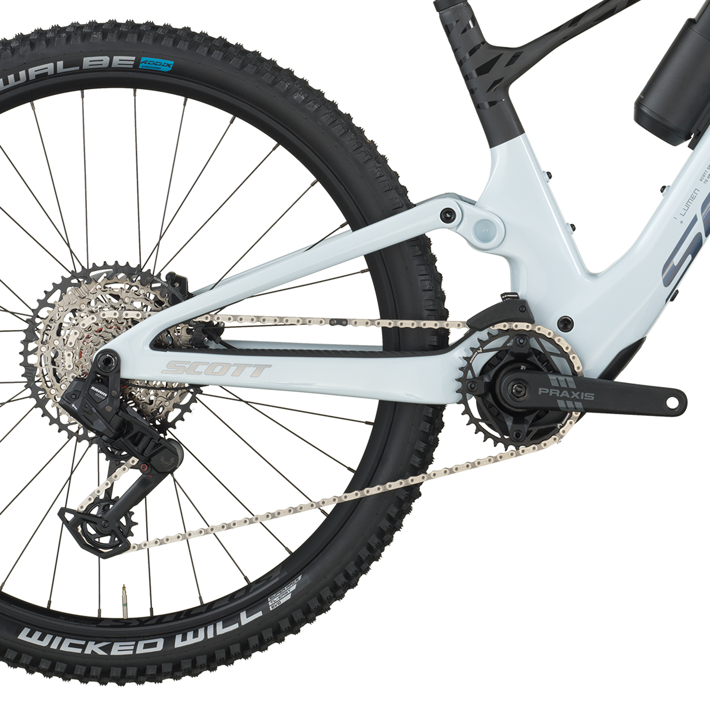 Scott Lumen 910 full-powered e-Mountain Bike free pedals