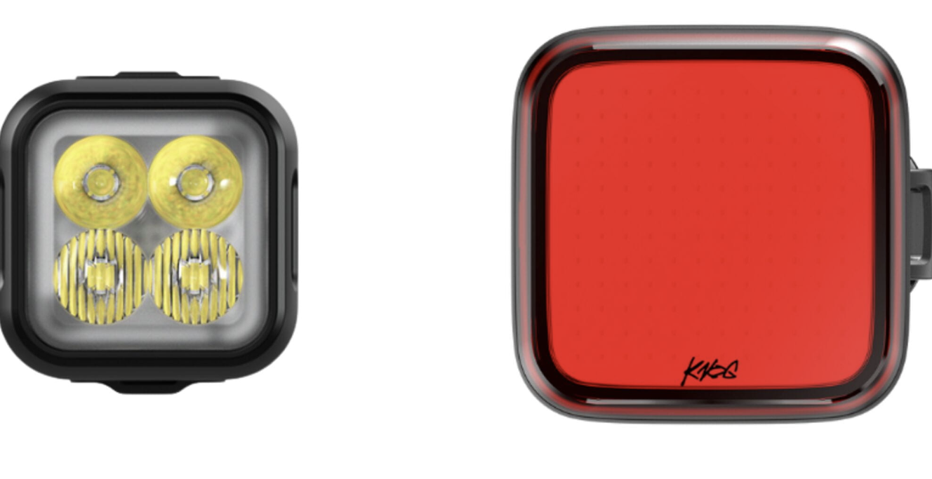 Knog Blinder Pro 1000 Front Light + Blinder Square Rear Bike Light