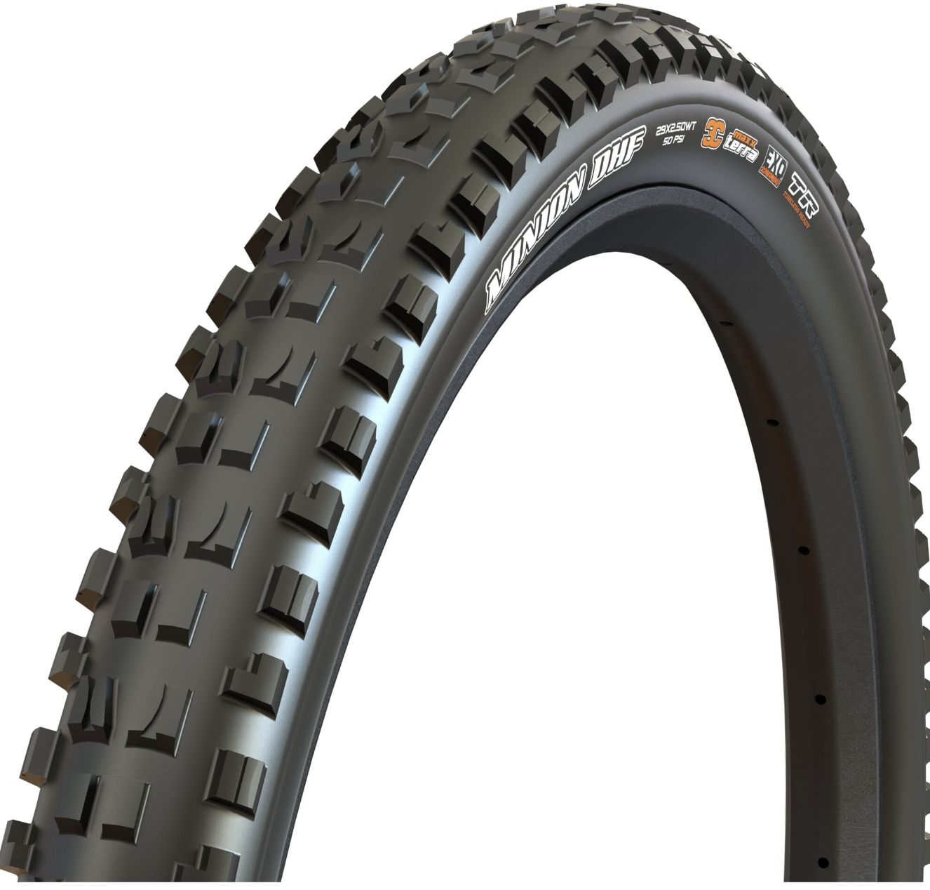 Maxxis Minion DHF 27.5x2.60 60 TPI Folding 3C MaxxTerra EXO+ Tubeless Tyre
