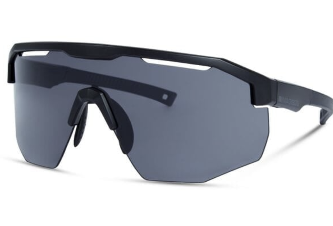 Madison Cipher Matt Black Sunglasses - Black Mirror Lens