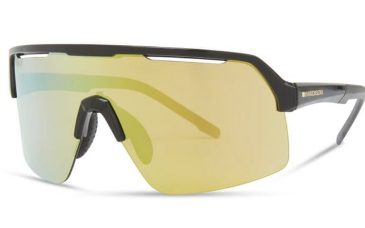 Madison Crypto Air Gloss Black Sunglasses - Bronze Mirror Lens