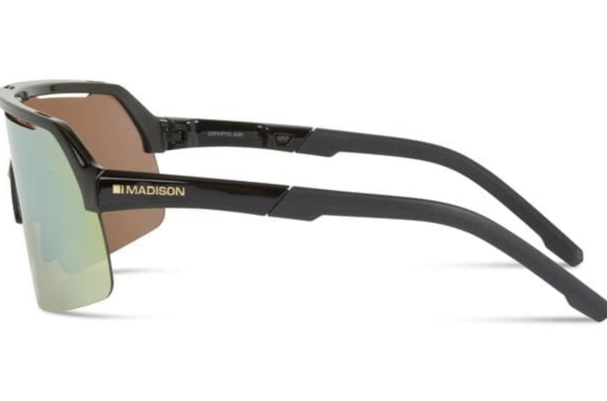 Madison Crypto Air Gloss Black Sunglasses - Bronze Mirror Lens