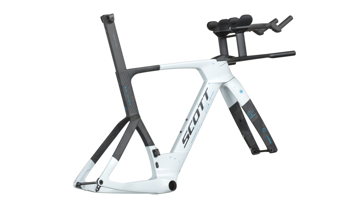 Scott Plasma RC TT HMX  triathlon bike Frame Set and free pedals