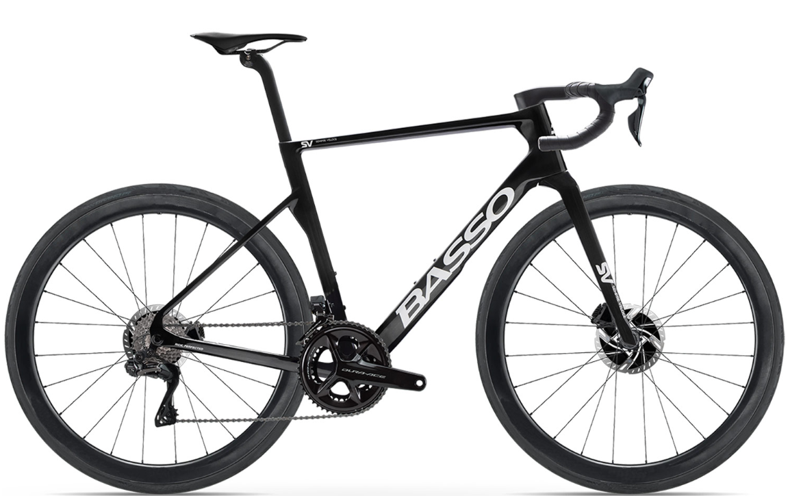 Basso Sempre Veloce SV Dura-Ace Di2 Black Bike free pedals