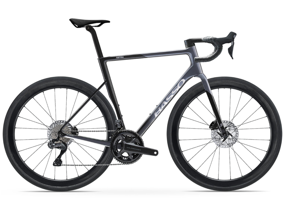 Basso Astra Ultegra Di2 Cosmic S Cobalt Grey Road Bike Free Pedals