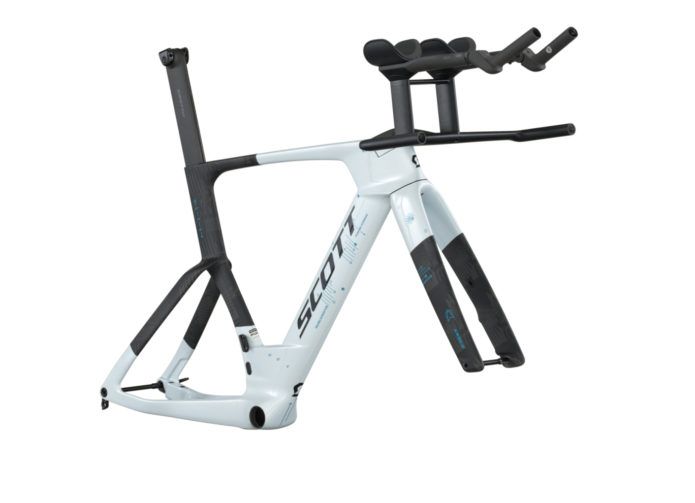 Scott Plasma RC TT HMX  triathlon bike Frame Set and free pedals