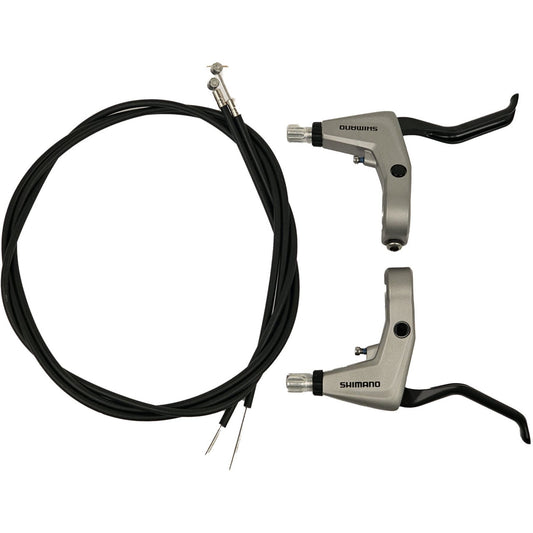 BL-T4000 Alivio 2-finger brake levers for V-brakes - silver